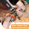 WOWSUPM 19 Pcs Quick Change Countersink Drill Bit Set Flip-over