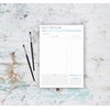 Daily Time Management Planner with A5 Size Tear-off 95 Sheets,