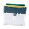BUGUUYO Wavy Grain Press Sponge Wipes Kitchen Brush Liquid Box