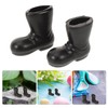 Homoyoyo 100pcs Miniature Santa Claus Boots, Doll Plastic Rain Shoes