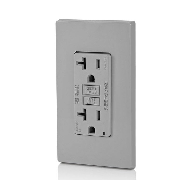 Leviton Dual-Function AFCI/GFCI Outlet, 20 Amp, Self Test, Tamper-Resistant with