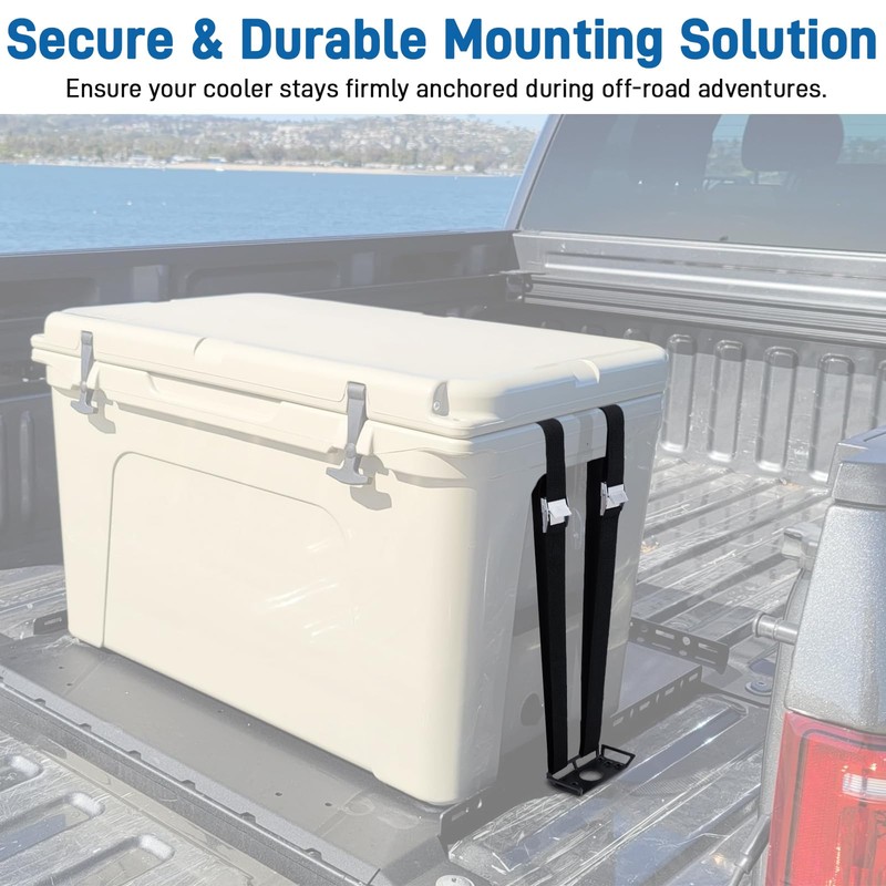 JERBOR Universal Cooler Tie-Down Kit Compatible with Polaris RZR 1000