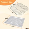 BQMAX Ash Pan and Cooking Grate for Americana 3000-4000 Series