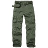 CARPANT Army Green Tactical Cargo Pants for Men Baggy Cotton