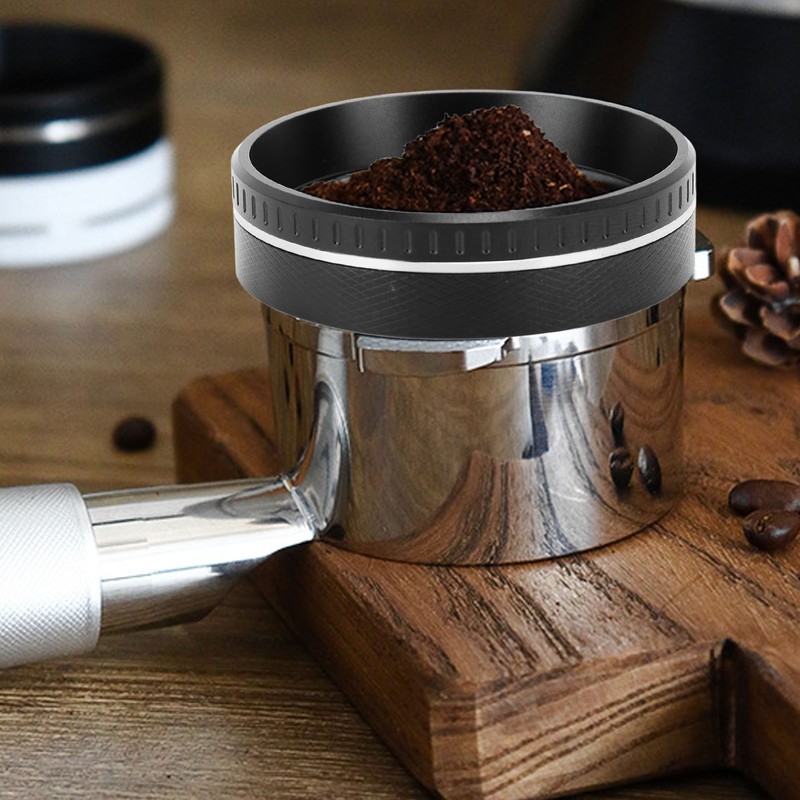 Coffee Magnetic Dosing Funnel Aluminum Alloy Anti Flying Coffee Powder