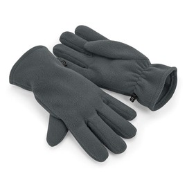 Beechfield B298R Recycled Fleece Gloves - Steel Grey L/XL