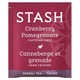 Stash Tea Cranberry Pomegranate Herbal Tea - Naturally Caffeine Free, Non-GMO Project Verified Premium Tea with No Artificial Ingredients, 18 Count (Pack of 6) - 108 Bags Total