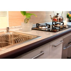 M2cbridge L Shape Extra Thick Furniture Table Edge Protectors Foam Baby Safety Bumper Guard 6.5 Ft (Grey with 4 Corners)