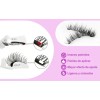 2 Pares Pestañas Postizas Naturales Magnética Reutilizable