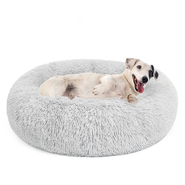 MIXJOY Orthopedic Dog Bed Comfortable Donut Cuddler Round Dog Bed