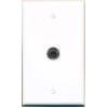 Wall Plate City 1 Port White Jack Face Plate Cover