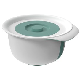 Rotho Fresh 1043305092 Set of 2 Bowls 1.2 L + 4 L with Lid Plastic