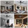 ocioc 52 inch Ceiling Fans with Lights, Large Air Volume