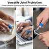 200 Pcs Blue Bandage Food Service Fingertip Waterproof Adhesive Bandages