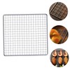 SUPVOX Stainless Steel BBQ Grill Mesh Rack - 20x20cm Square