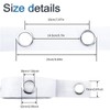 INCREWAY Curtain Tape 10M Curtain Tape Eyelet Tape for Perforated