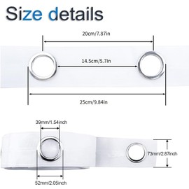 INCREWAY Curtain Tape 10M Curtain Tape Eyelet Tape for Perforated Curtains Heading DIY Decoration White