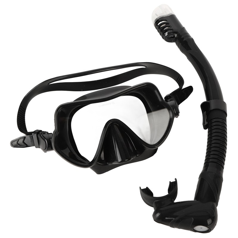 Snorkel Diving Goggles Portable Folding Silicone Full Dry Top Snorkel