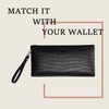 VanEnjoy Genuine Leather Keychain Wristlet Keychain Strap for Wallet Purse