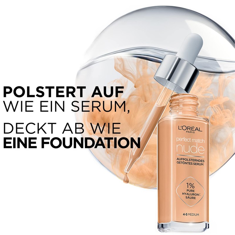 L'Oréal Paris Tinted Serum Nourishing Liquid Foundation with Hyaluronic Acid
