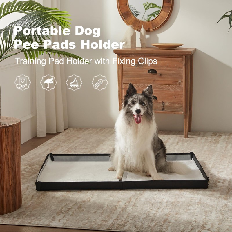 HQ4US 4LEGS Large Portable Dog Pee Pads Holder for Travel,