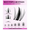 Fairy Lash Clusters Kit 8-18mm Manga Eyelashes Cluster Extension Kit