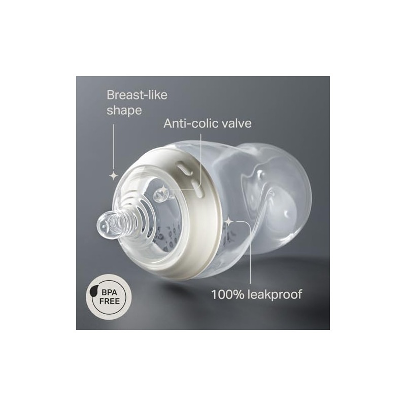 Tommee Tippee Biberones Anticólicos Natural Start, 0m+, 260ml/9oz