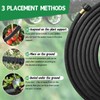 Holldoor 4-Pack Soaker Hose for Garden 10 Ft, Short Soaker
