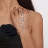 Pulsera Muñequera Moda Arnés Serpiente Cadenitas Anillo