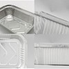 50pcs Foil Trays with Lid, 20.5x11x5.5cm Aluminium Foil Pan Disposable