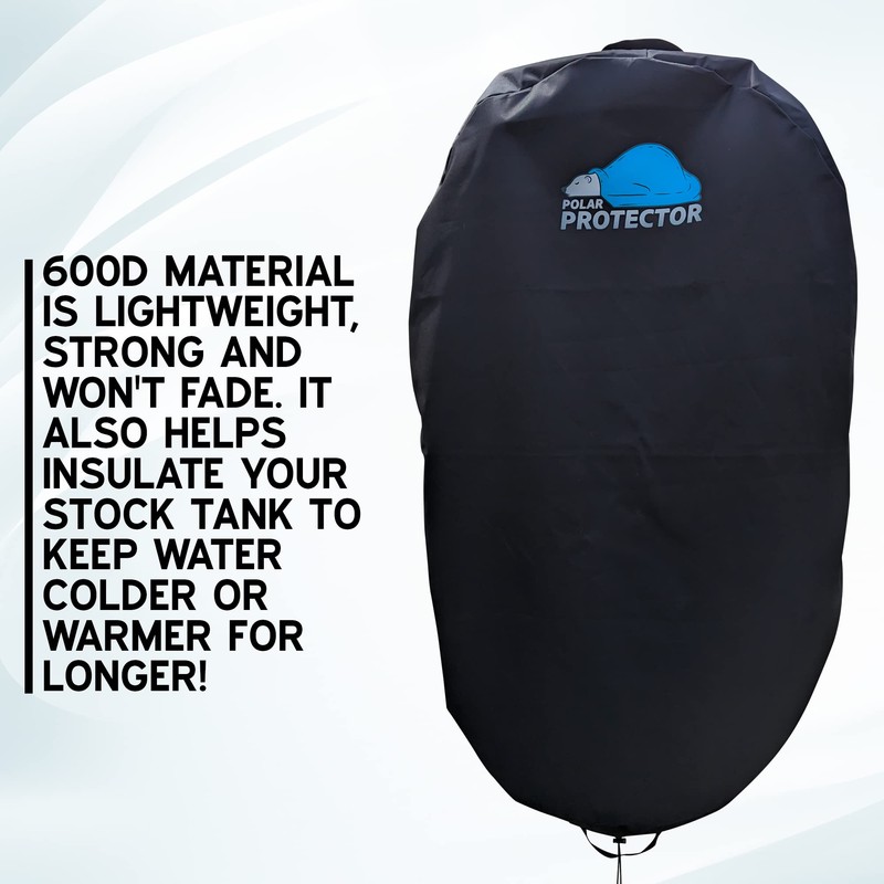 Polar Protector - 100 Gallon Oval Stock Tank Cover Ice