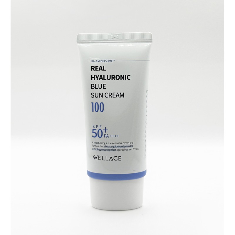 Wellage Real Hyaluronic Blue Sun Cream 50ml (SPF50+) / 웰라쥬