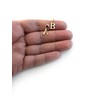 Jewelry Affairs Solid 14K Gold Polished Block Initial Letter Pendant