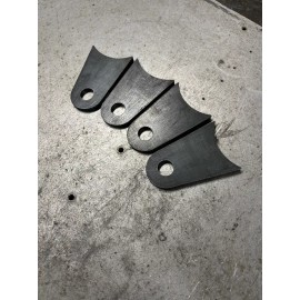 Mfab 4x weld on axle tab / traction bar mount (3-1/2” Axle With 9/16” Bolt Hole”