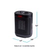 Comfort Zone Desktop Space Heater with Adjustable Thermostat & Tip-Over