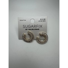 Sugarfix By Baublebar Earrings Nickle Free Elegant Fashion Crystal Pearl