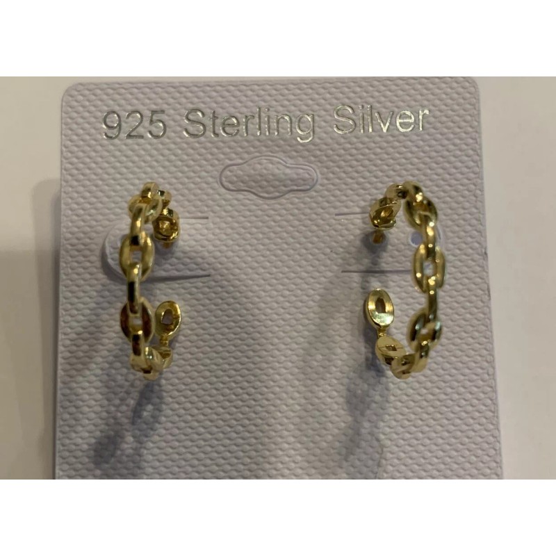 Unbranded 14k yellow gold plate 925 Sterling Silver Mariner Chain