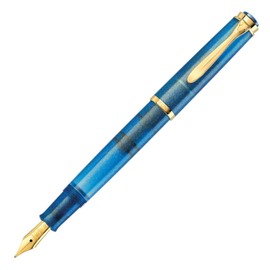 Pelikan EF Fountain Pen, Ultra Fine Point, Classic Golden Lapis M200 Limited Edition