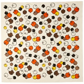 Yamamoto Jin Shoten Japanese Goods Kyoto Accessories MOKUHAN Shantung 3 Width Furoshiki Cat A Off Approx. 41.7 x 41.3 inches (106 x 105 cm)