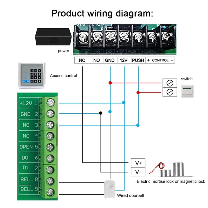 Mini Electric Drop Bolt Lock, DC12V 2 Wire Mini Electric