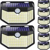 HMCITY 120 LED Outdoor Solar Lights with Motion Sensor and