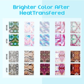 HTVSTD Marble Sublimation Ink Transfer Sheets-10 Pcs 12 * 10 in Green,Blue,Pink Watercolor Sublimation Transfer Ink Paper Transfer Paper for Tumblers Mugs DIY