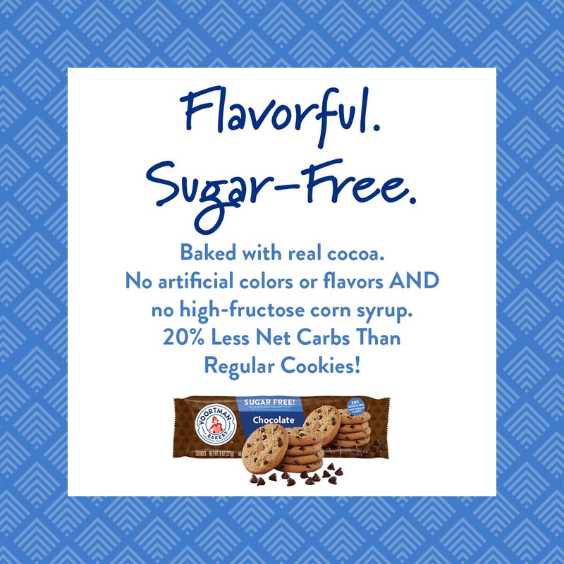 Voortman Bakery, Sugar Free Chocolate Chip Cookies, Crispy, Crunchy Cookies,