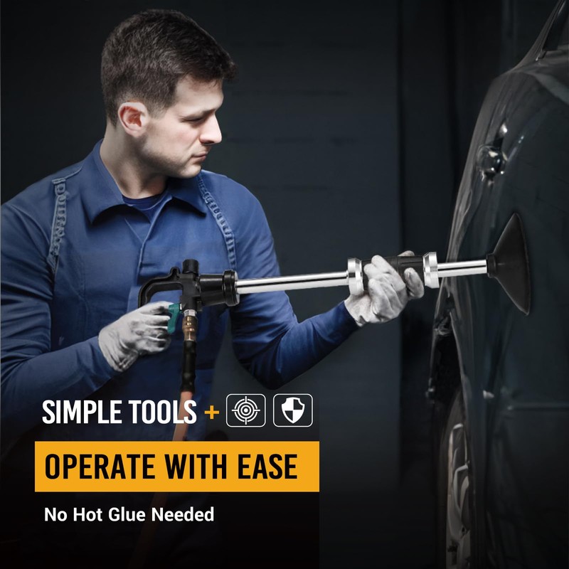 EWK Pneumatic Car Dent Puller & Suction Cups 75mm 100mm