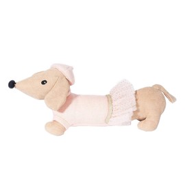 MON AMI "Mon Cheri Dressed Dog Stuffed Animal, Soft & Cuddly Plush Animal Doll, Well Built Stuffed Doll for Child or Toddler |Use as Toy or Room Decor, Great Gift for Kids or Collectors, Pink, 12”