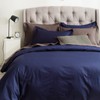 SUSYBAO King Navy Duvet Cover 100% Cotton Blue Duvet Cover