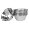 12 Pack Stainless Steel Condiment Sauce Ramekin Cups - 4