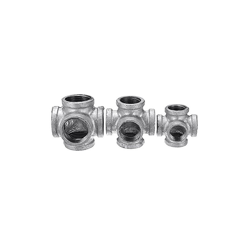 TuToy 1/2 '3/4' 1 '5 Way Pipe Fitting Malleable Iron