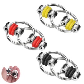 3 Pack Discreet Fidget Toys, Bike Chain Fidget Toy, Autism Toys for Teenagers, Anxiety Toy, Flippy Chain Fidget Toy, For Adhd, Add, Autism, Anxiety Relief for Adults and Teens
