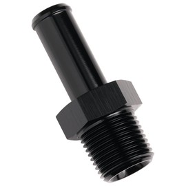 Podavelle 3/8 NPT Male to 1/2" Hose Barb Fitting Adapter Nipple Straight Aluminum Black